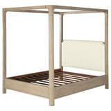 Solano 85-inch Eastern King Canopy Bed Weathered Mango