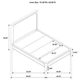 Solano 56-inch Queen Panel Bed Weathered Mango