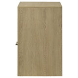 Hendricks 1-drawer Nightstand Bedside Table with Cubby Light Oak