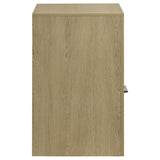 Hendricks 1-drawer Nightstand Bedside Table with Cubby Light Oak