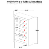 Hendricks 5-drawer Bedroom Chest of Drawers Light Oak