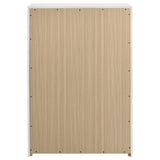 Ines 5-drawer Bedroom Chest of Drawers White High Gloss
