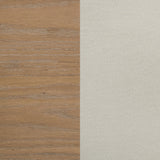 Leanne Eastern King LED Panel Bed Off White and Light Oak
