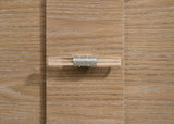 Leanne 5-drawer Sinter Stone Top Chest of Drawers Light Oak