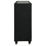 Lorient 8-drawer LED Bedroom Flame Box Dresser Black