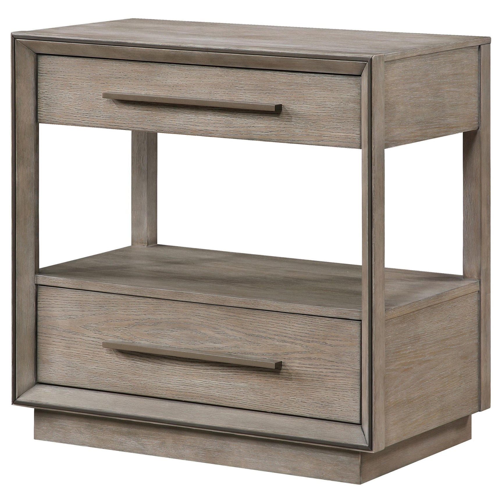 DURANGO COLLECTION Durango 2-drawer Nightstand Bedide Table Washed Oak 223272