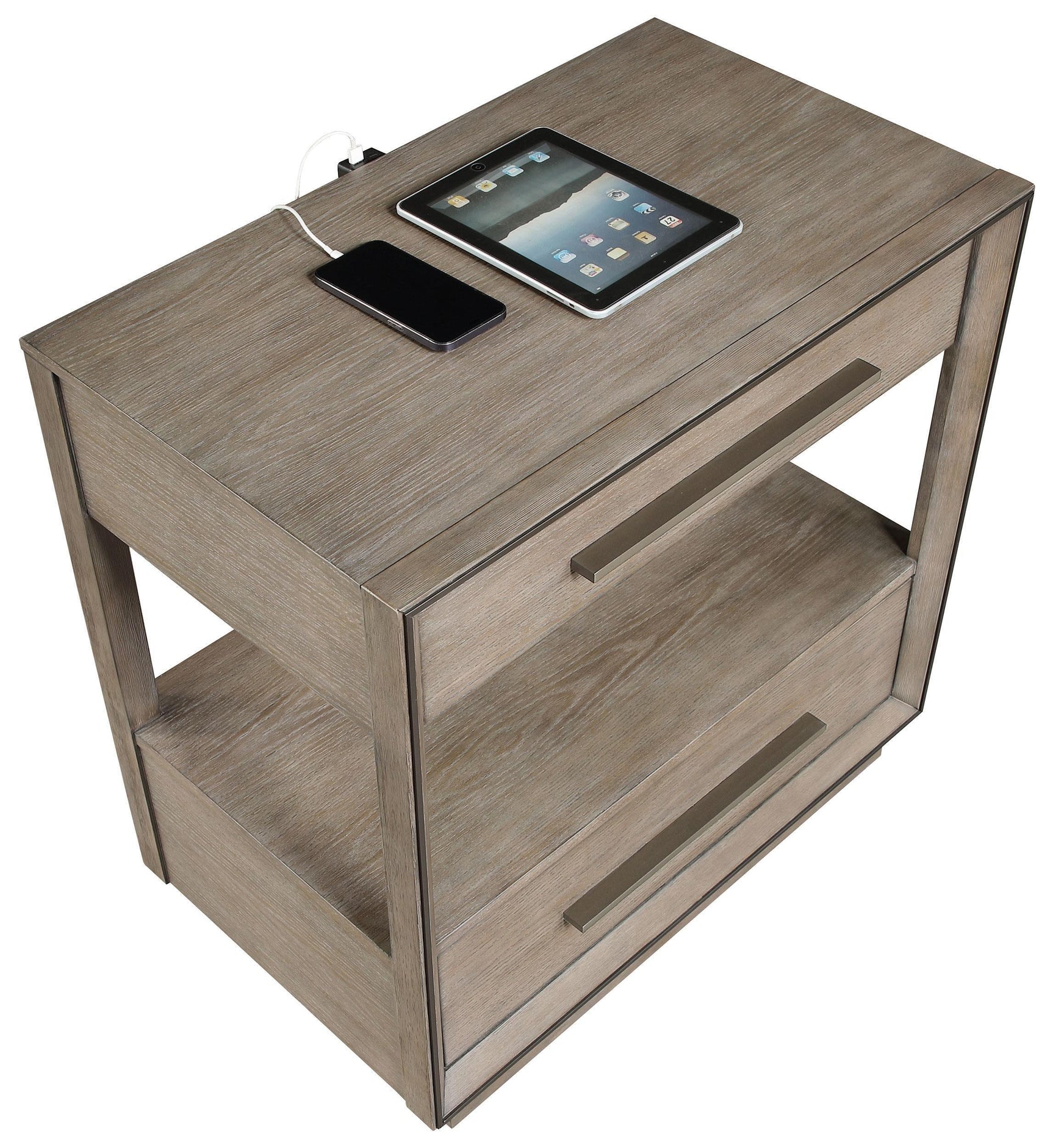 DURANGO COLLECTION Durango 2-drawer Nightstand Bedide Table Washed Oak 223272