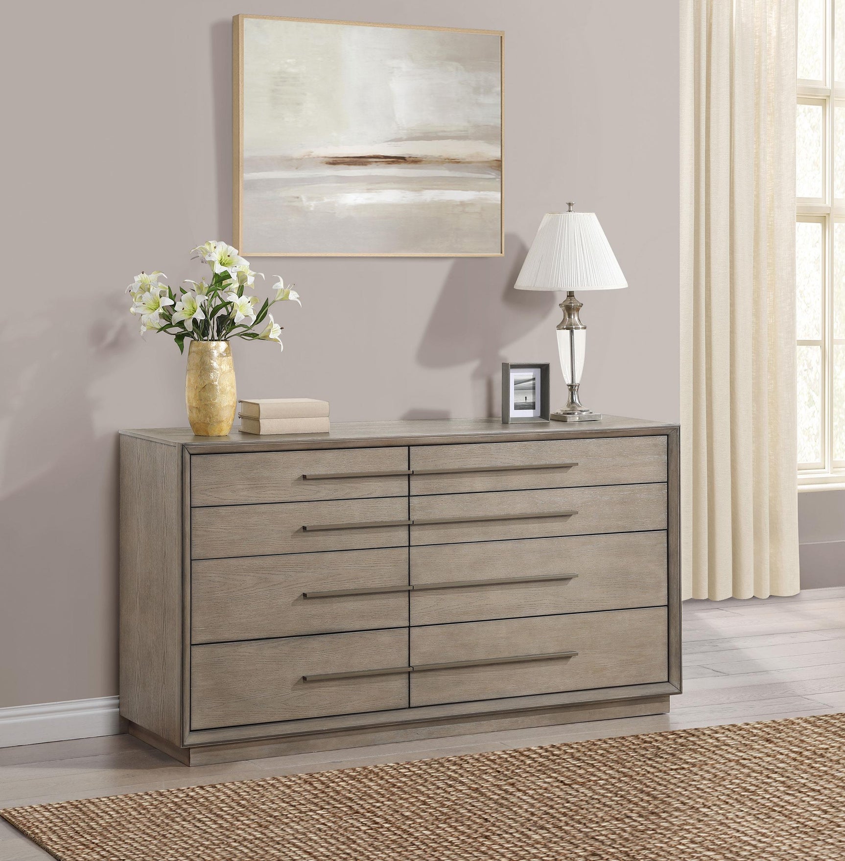 DURANGO COLLECTION Durango 8-drawer Dresser Washed Oak 223273