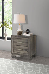 Wright 2-drawer Nightstand Bedide Table Brown Oak