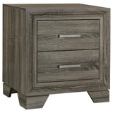 Wright 2-drawer Nightstand Bedide Table Brown Oak