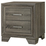 Wright 2-drawer Nightstand Bedide Table Brown Oak
