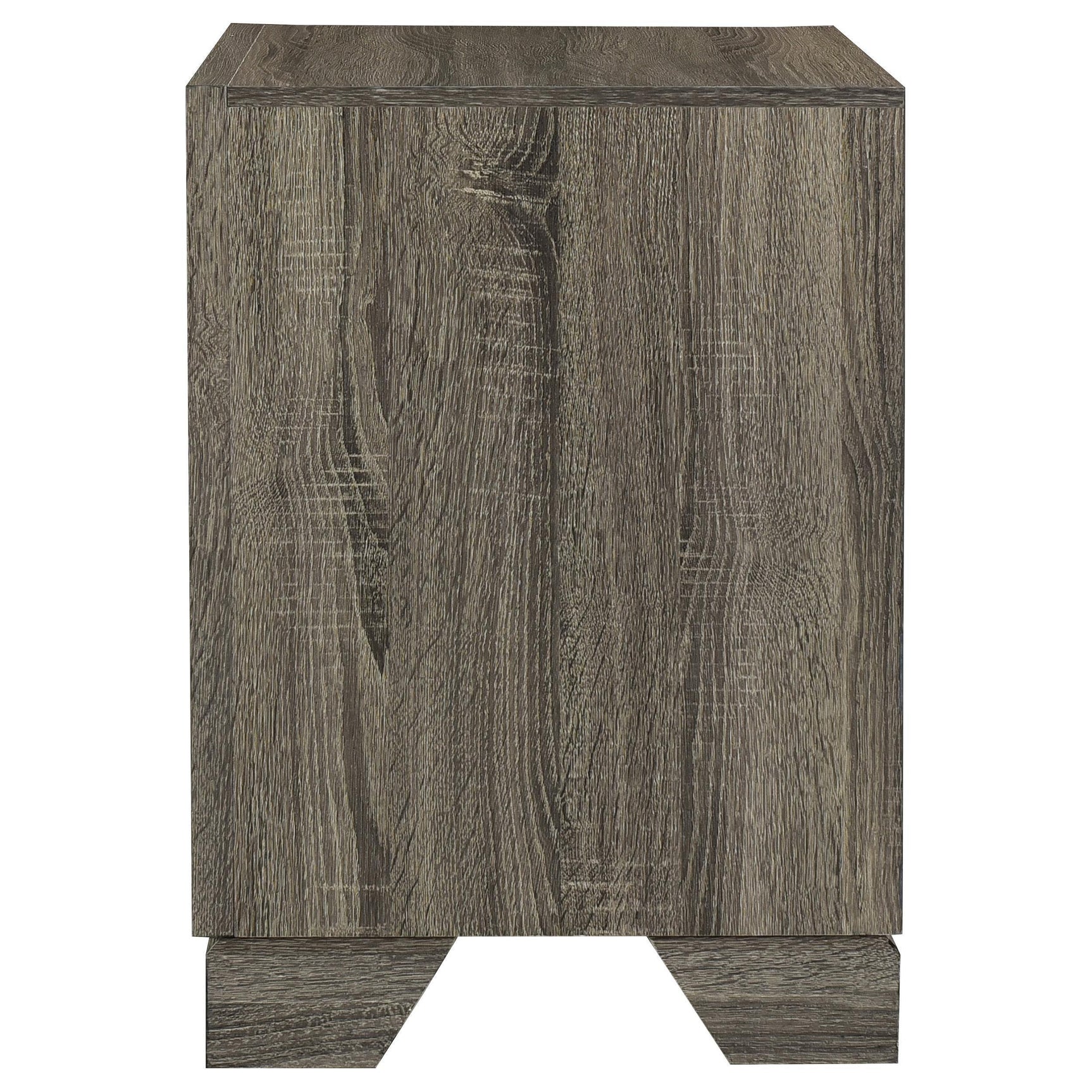 Wright 2-drawer Nightstand Bedide Table Brown Oak