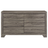 Wright 6-drawer Dresser Cabinet Brown Oak