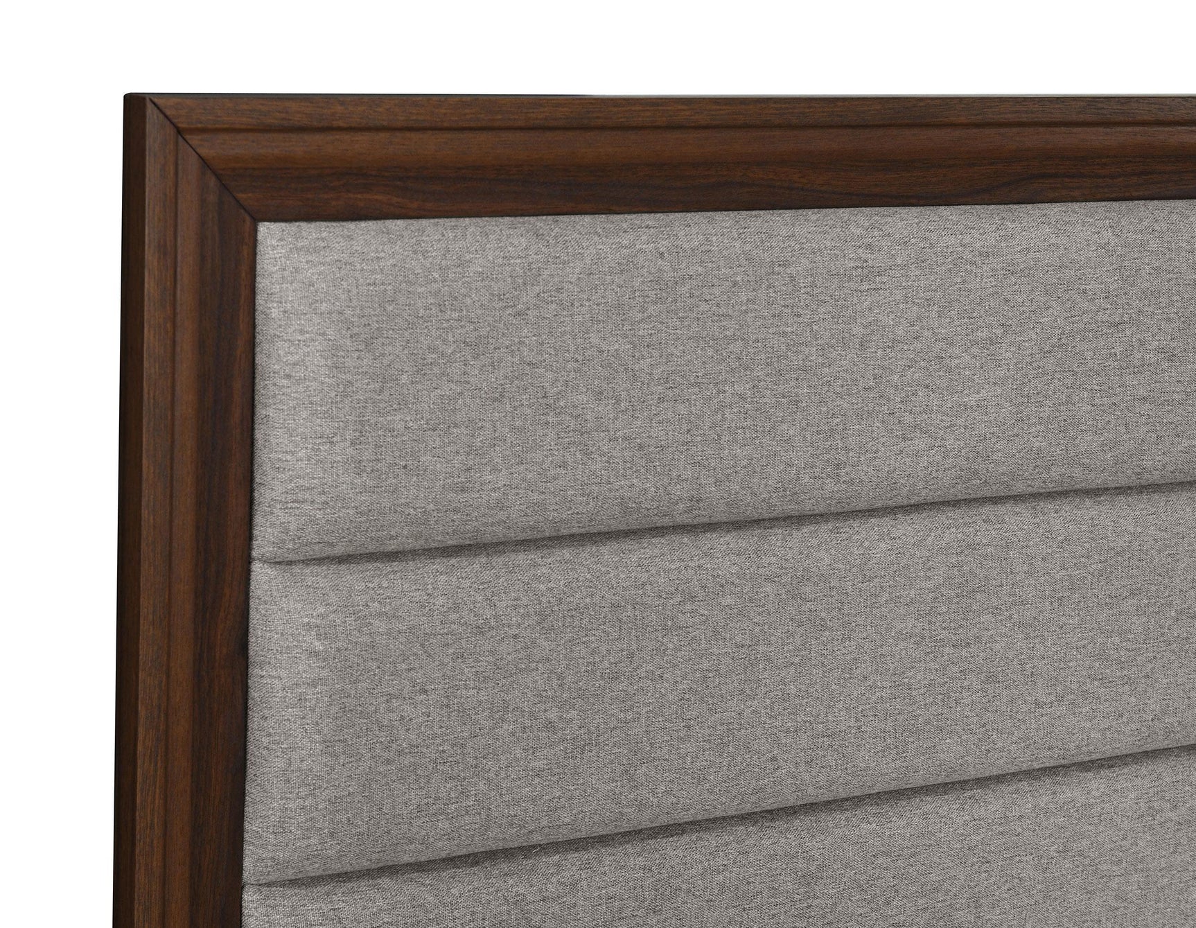 Welsley 50-inch Upholstered King Bed Walnut