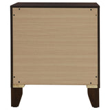 Welsley 2-drawer Nightstand Bedide Table Walnut