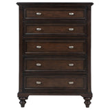Andover 5-drawer Chest of Drawers Dark Oak