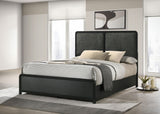 Cavelle 47-inch Upholstered King Bed Black