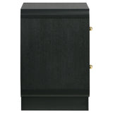 Cavelle 2-drawer Nightstand Bedide Table Black