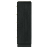 Cavelle 5-drawer Chest of Drawers Black