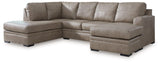 Amuleto Desert Leather 2-Piece Sectional with Chaise