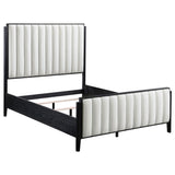 Brookmead 60-inch Upholstered Queen Bed Black 224710Q