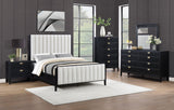 Brookmead 60-inch Upholstered Queen Bed Black 224710Q