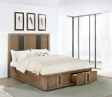 Terrace 2-drawer King Storage Bed Ash Brown