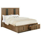 Terrace 2-drawer King Storage Bed Ash Brown