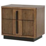 Terrace 2-drawer Nightstand Bedide Table Ash Brown