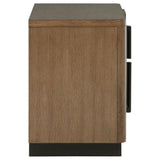 Terrace 2-drawer Nightstand Bedide Table Ash Brown