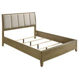 Granada Upholstered Queen Panel Bed Natural Pine