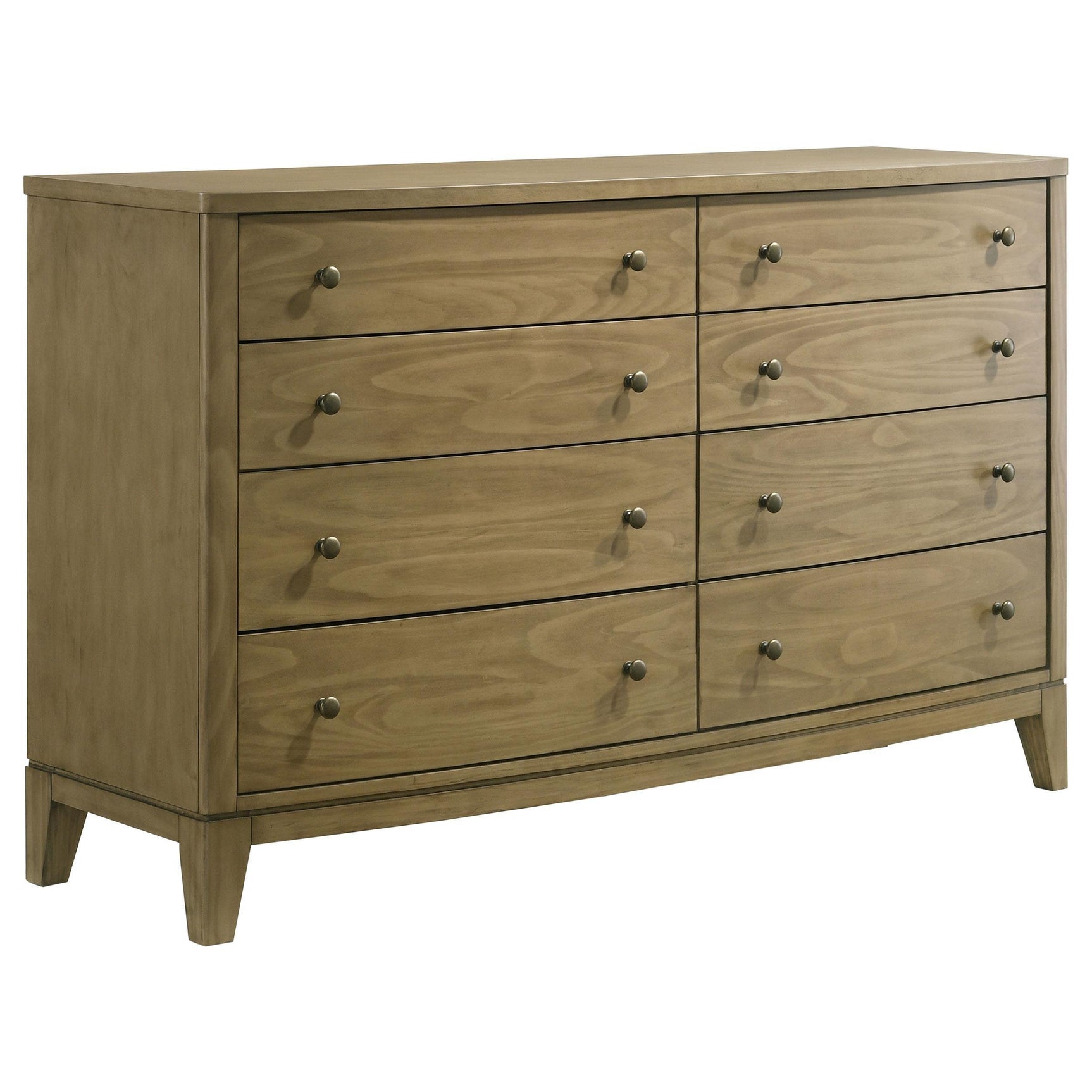 Granada 8 Drawer Dresser Cabinet Natural Pine