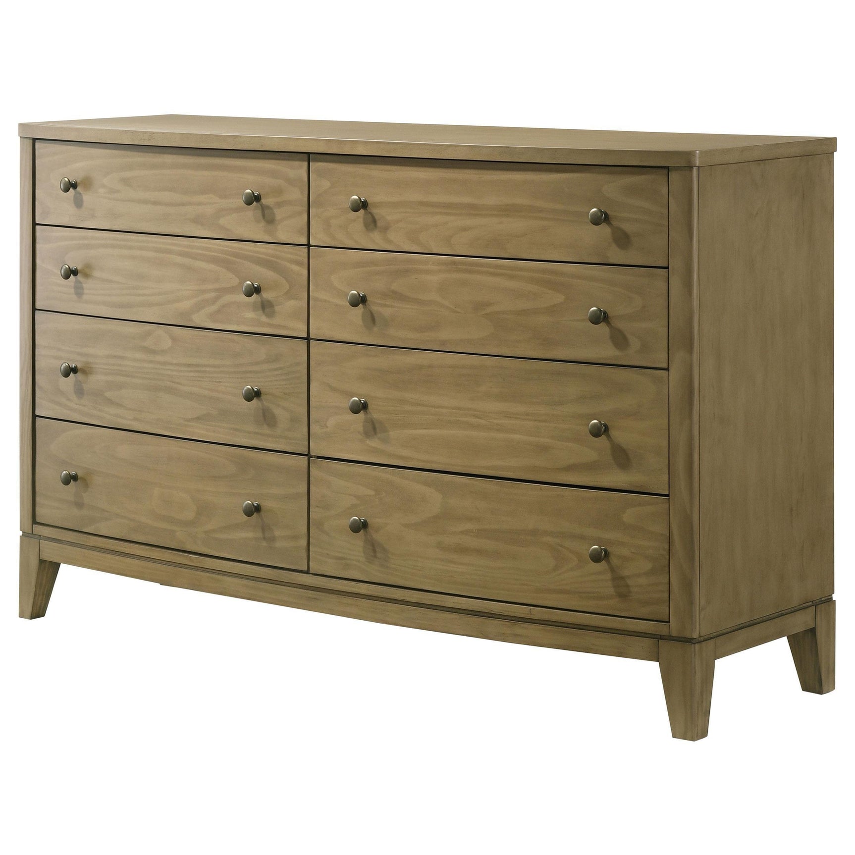 Granada 8 Drawer Dresser Cabinet Natural Pine