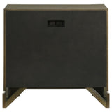 Gran Park 2 Drawer Nightstand Bedide Table Dark Cocoa