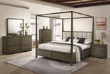 Gran Park 2 Drawer Nightstand Bedide Table Dark Cocoa