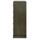 Gran Park 5 Drawer Bedroom Chest Of Drawers Dark Cocoa