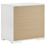 Ives 2 Drawer Nightstand Bedide Table White High Gloss