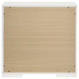 Ives 2 Drawer Nightstand Bedide Table White High Gloss