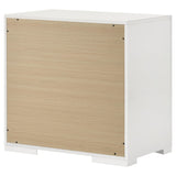 Ives 2 Drawer Nightstand Bedide Table White High Gloss