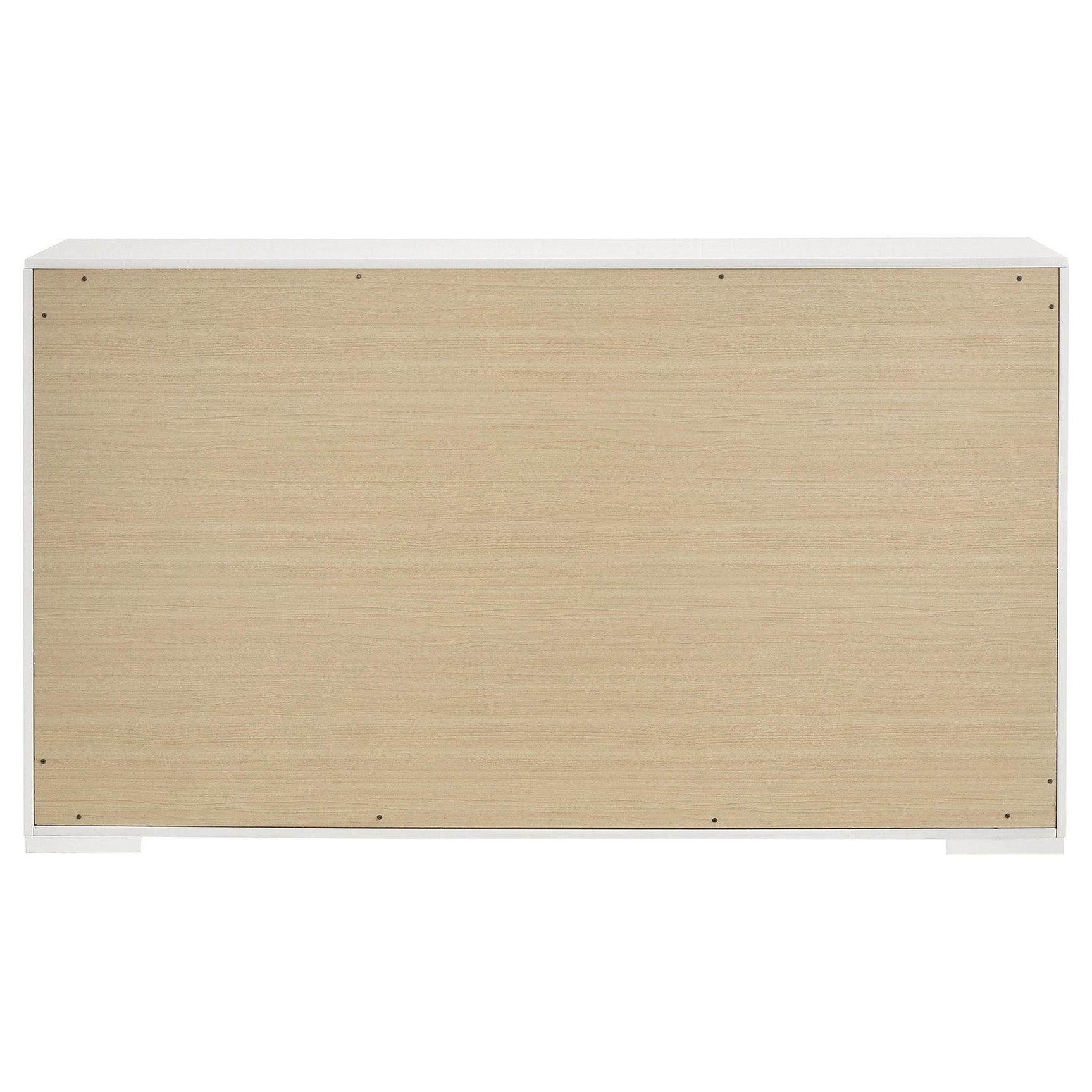 Ives 6 Drawer Dresser Cabinet White High Gloss