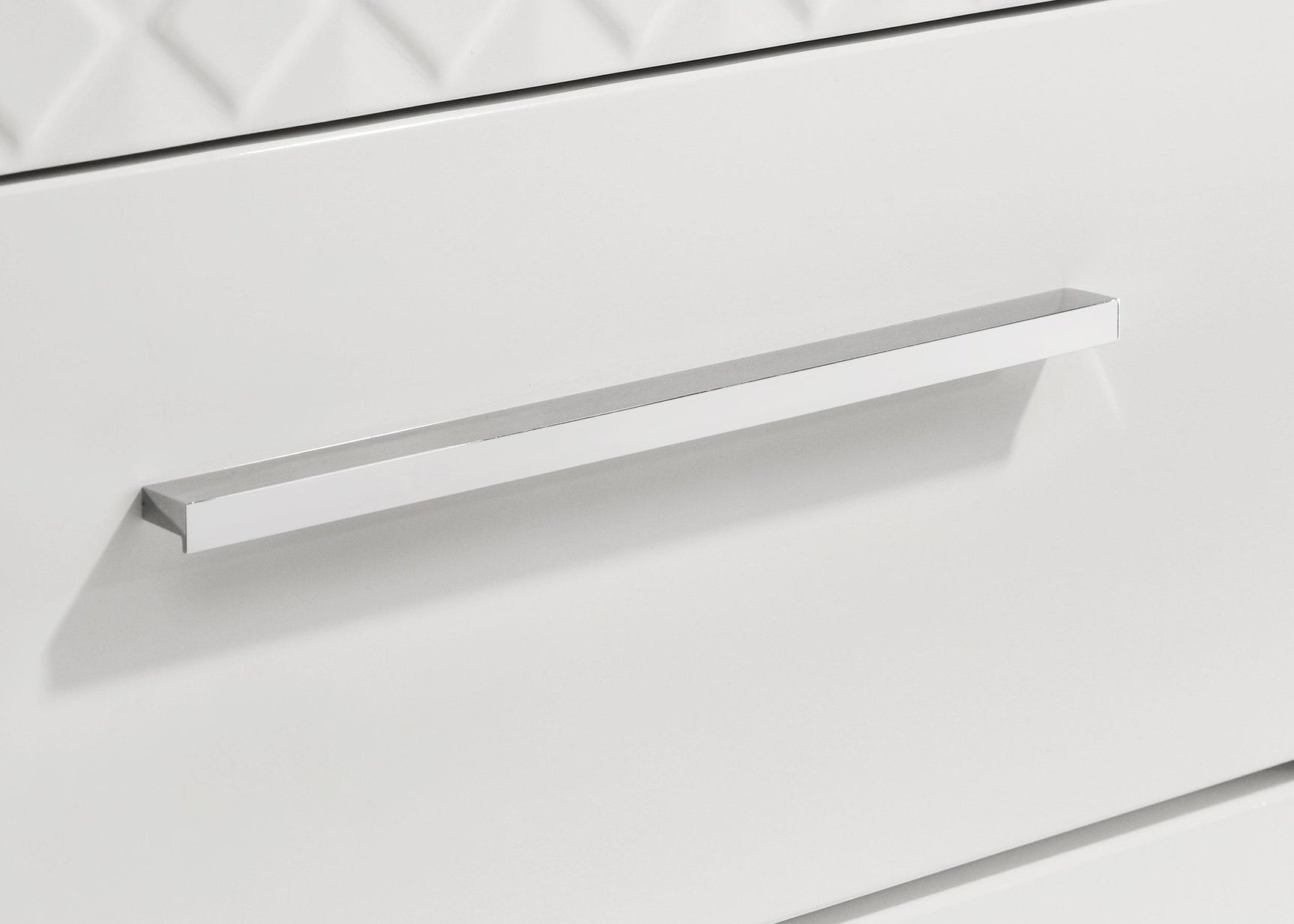 Ives 6 Drawer Dresser Cabinet White High Gloss