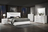 Ives 6 Drawer Dresser Cabinet White High Gloss