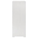 Ives 5 Drawer Bedroom Chest Of Drawers White High Gloss