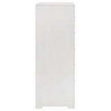 Ives 5 Drawer Bedroom Chest Of Drawers White High Gloss