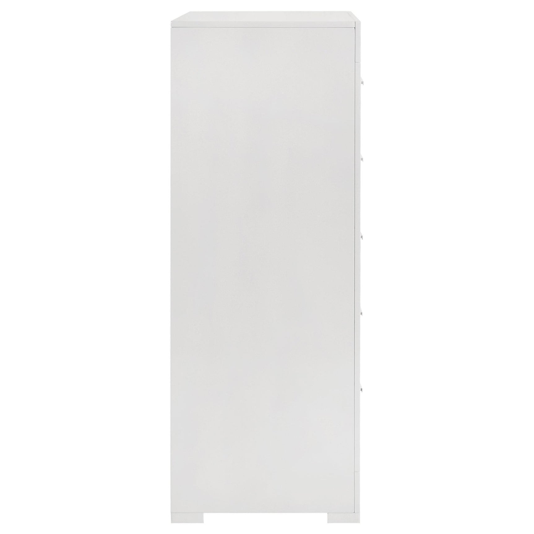 Ives 5 Drawer Bedroom Chest Of Drawers White High Gloss
