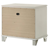 Olivia 2 Drawer Nightstand Bedide Table Pearl White