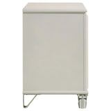 Olivia 2 Drawer Nightstand Bedide Table Pearl White