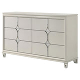 Olivia 6 Drawer Dresser Cabinet Pearl White