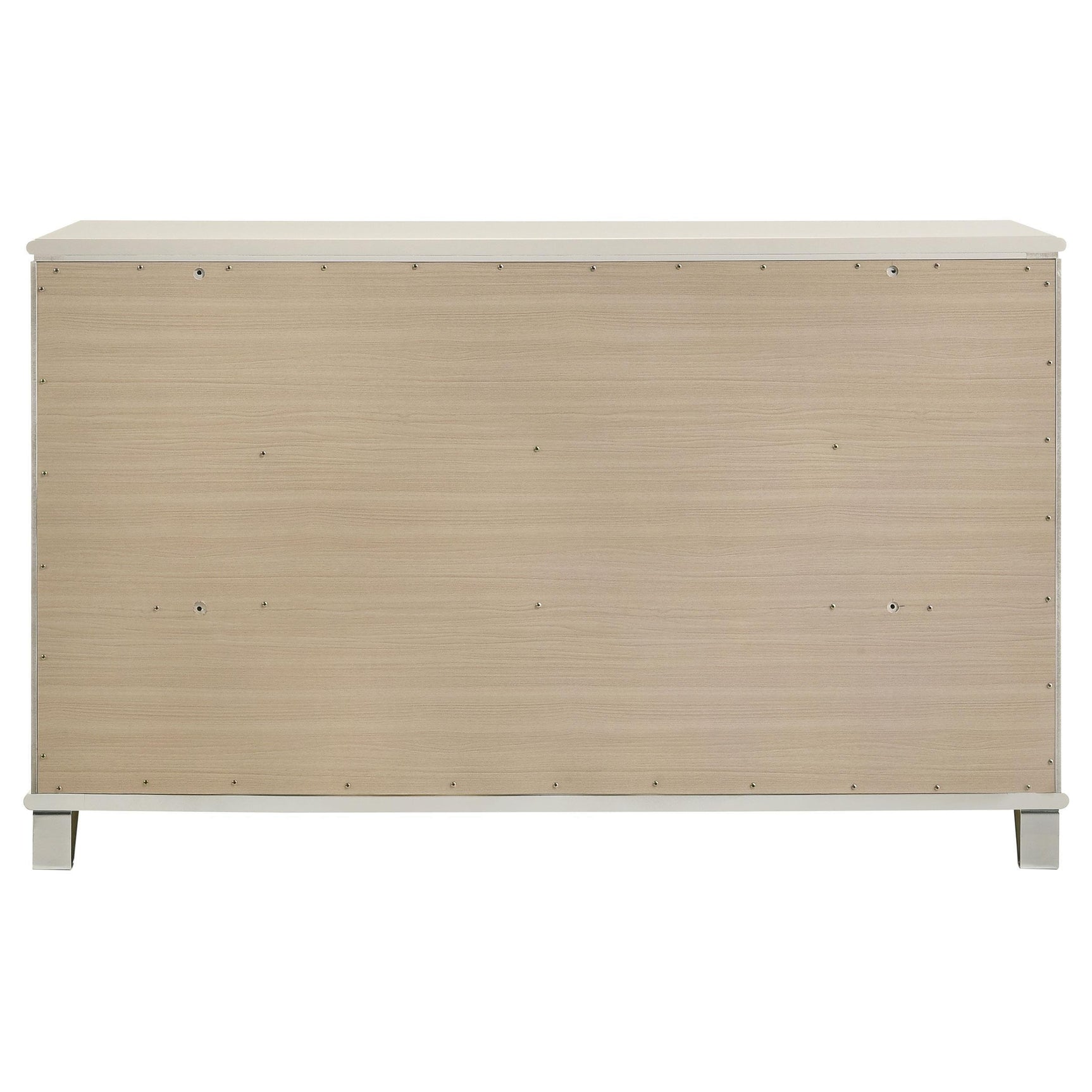 Olivia 6 Drawer Dresser Cabinet Pearl White