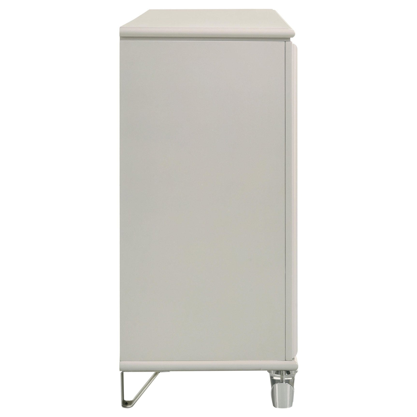 Olivia 6 Drawer Dresser Cabinet Pearl White